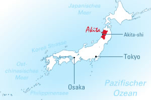 Präfektur Akita in Japan